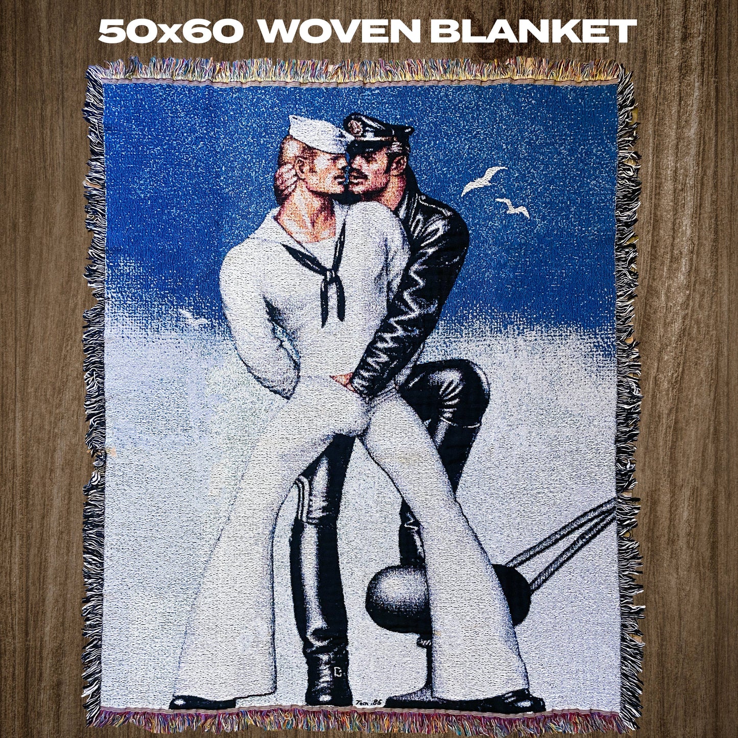 Woven Blanket - Tom of Finland "Pier Pals" (Sailor)