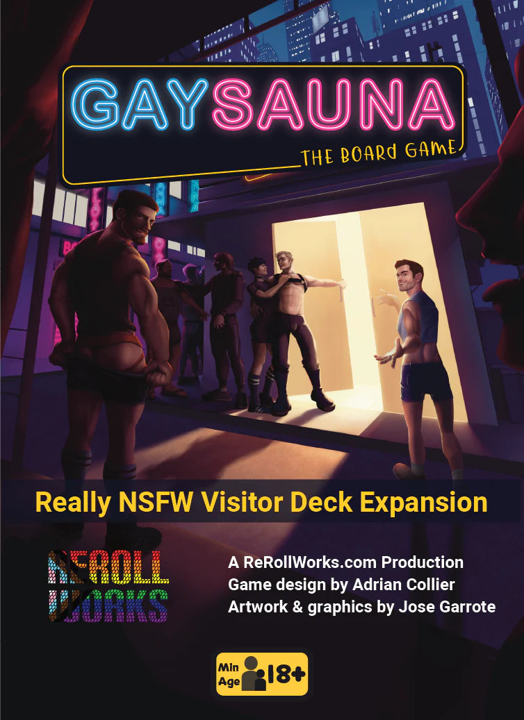 Gay Sauna: Expansion - Really NSFW Visitor Cards