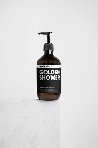 Body Wash - GOLDEN SHOWER (Dark Cedar & Peppermint)