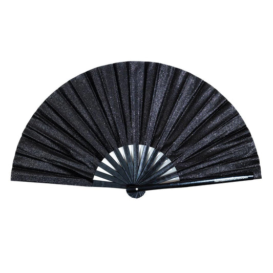 XL Fan - Black Mega Glitter