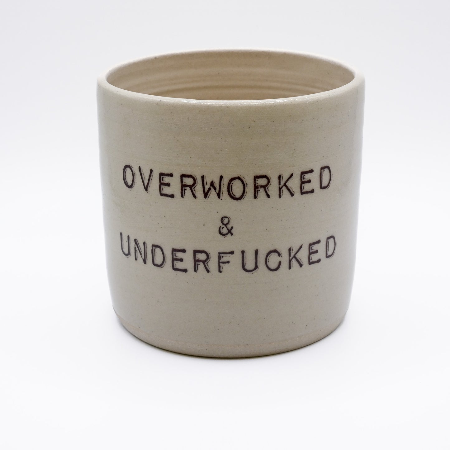 Coffee mug - OVERWORKED & UNDERFUCKED