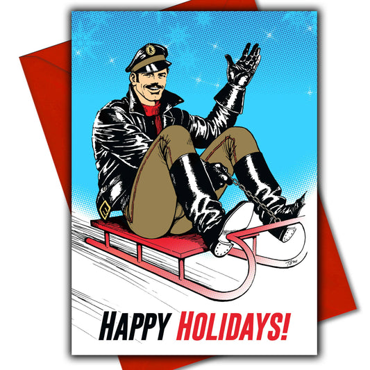 Christmas Card - Tom of Finland: Sleigh Ride